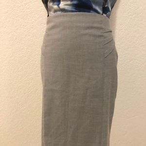 Grey Pencil Skirt Size 0